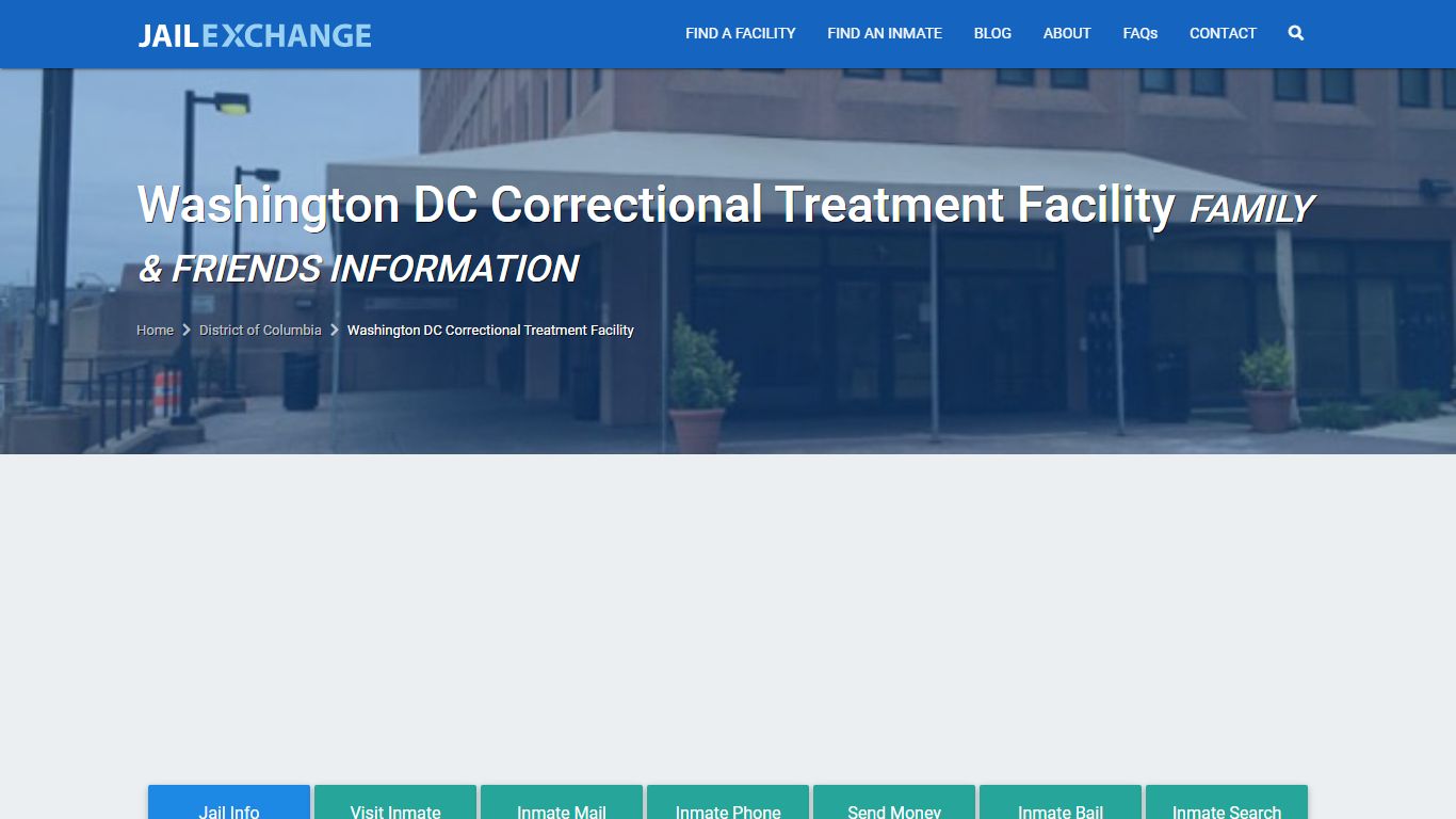 Washington DC Correctional Treatment Facility Visitation ...